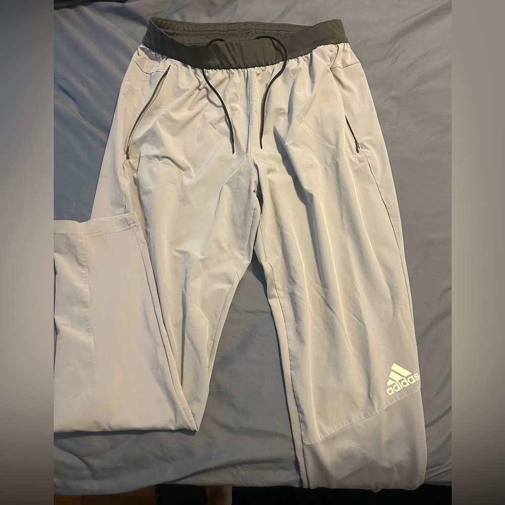 Adidas Men's Light Gray Joggers